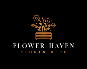 Botanical Flower Garden logo design