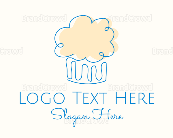 Simple Muffin Cupcake Logo