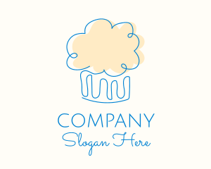 Baker - Simple Muffin Cupcake logo design