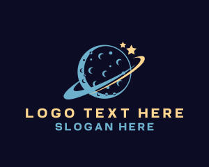 Orbit - Moon Orbit Galaxy logo design