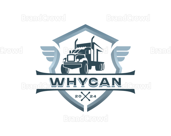 Delivery Truck Courier Logo