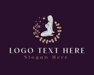 Woman Floral Beauty Spa Logo