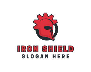 Armour - Cog Spartan Helmet logo design