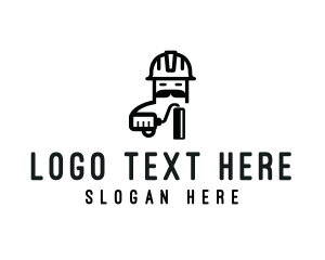 Helmet - Construction Painter Worker logo design