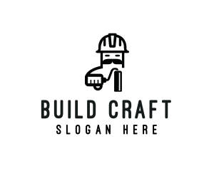 Construction Painter Worker logo design