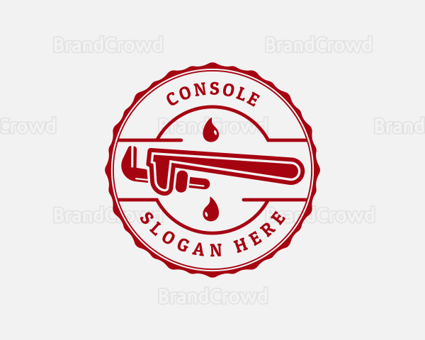 Plumbing Wrench Repair Logo