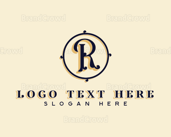 Premium Luxurious Business Letter R Logo