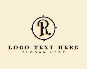 Premium Luxurious Business Letter R logo design