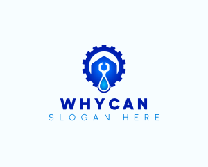 Wash - Gear Plumbing Wrench logo design