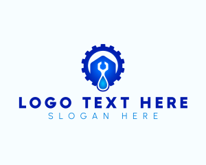 Liquid - Gear Plumbing Wrench logo design