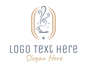 Hot Drinks - Coffee Cup Aroma logo design