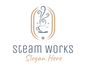 Steam - Coffee Cup Aroma logo design