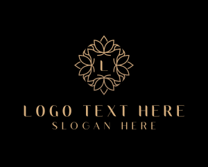 Feminine - Lotus Floral Luxury logo design