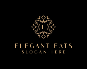 Lotus Floral Luxury logo design