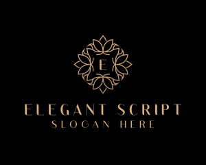 Lotus Floral Luxury logo design