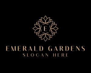 Lotus Floral Luxury logo design