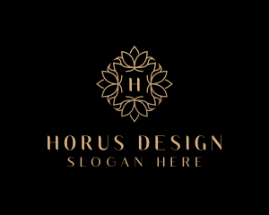 Lotus Floral Luxury logo design