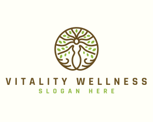 Woman Tree Wellness logo design