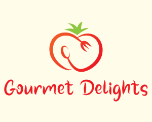 Red Tomato Cutlery logo design