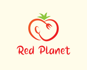 Red Tomato Cutlery logo design