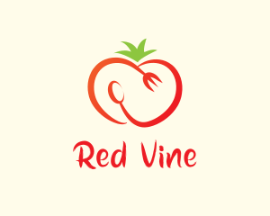 Tomato - Red Tomato Cutlery logo design