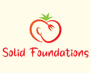 Tropical - Red Tomato Cutlery logo design