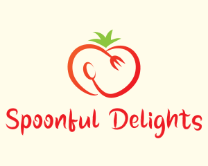 Red Tomato Cutlery logo design