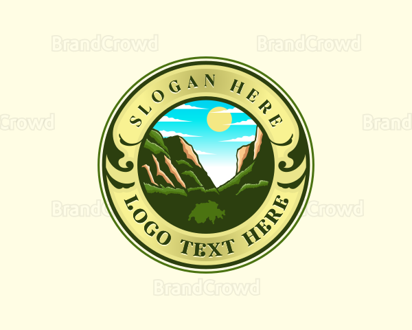 Mountain Switzerland Nature Logo