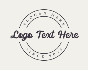 Black - Generic Cursive Apparel logo design