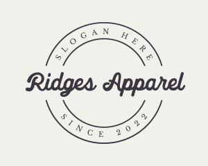 Generic Cursive Apparel logo design