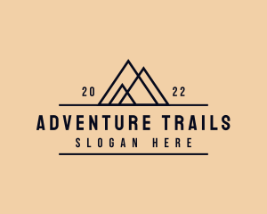 Adventure Mountain Peak logo design