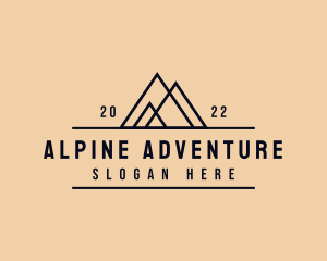 Adventure Mountain Peak logo design