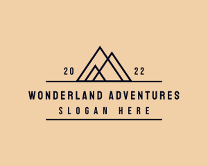 Adventure Mountain Peak logo design