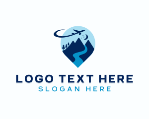 Tour - Mountain Travel Tour Guide logo design