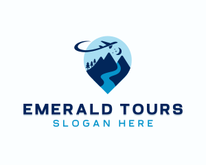 Mountain Travel Tour Guide logo design