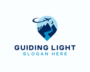 Mountain Travel Tour Guide logo design