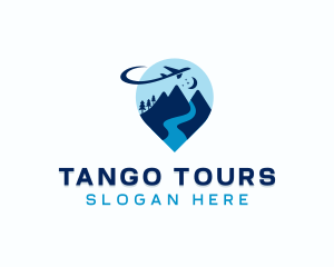 Mountain Travel Tour Guide logo design