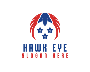 Hawk - Star Hawk Wing logo design