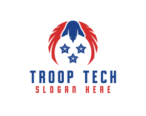 Troop - Star Hawk Wing logo design