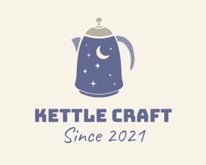 Kettle - Starry Electric Kettle logo design