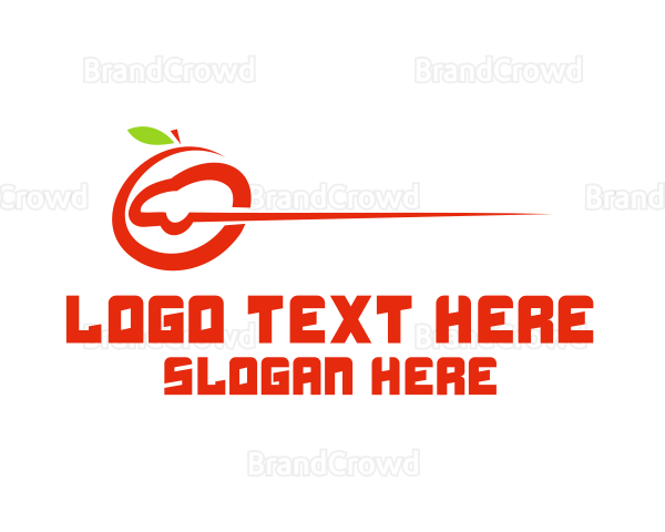 Abstract Apple Fruit Car Logo