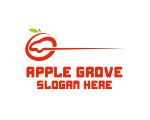 Abstract Apple Fruit Car logo design