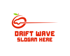 Drift - Abstract Apple Fruit Car logo design