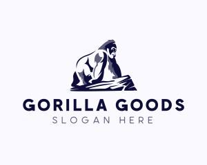 Gorilla - Primate Wild Gorilla logo design