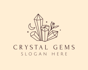 Mystic Crystals Jewelry  logo design