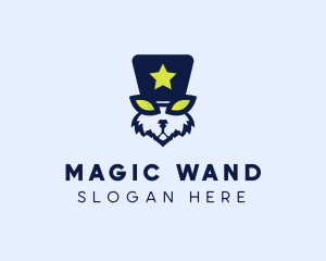 Magician Rabbit Hat logo design