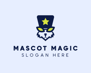 Magician Rabbit Hat logo design