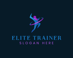 Human Fitness Runner logo design