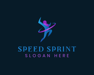 Runner - Human Fitness Runner logo design