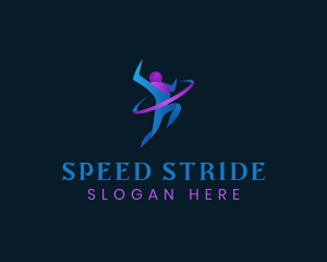 Runner - Human Fitness Runner logo design